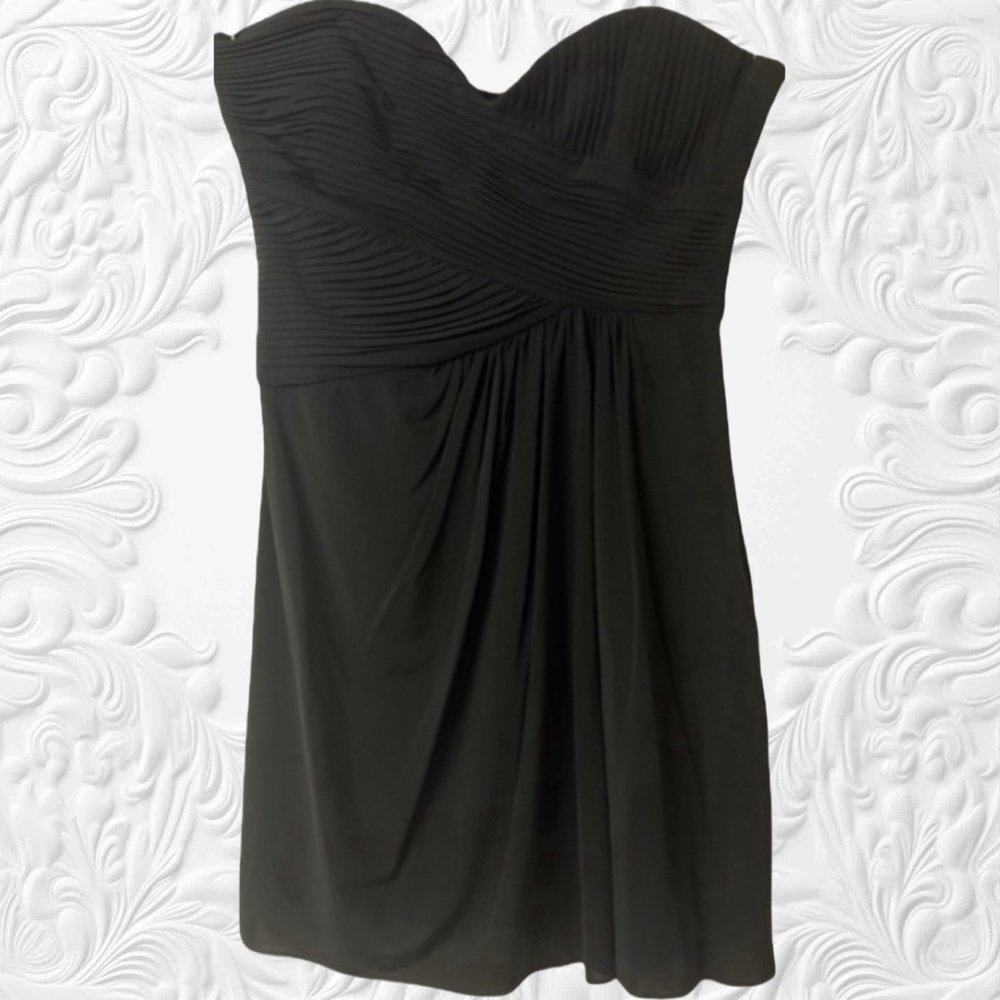 BCBG Maxazria strapless black mini dress size 4